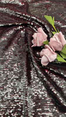 China Luxury 100% Polyester Leafy Sequin Embroidery Fabric Shine Sequin Fabric for sale
