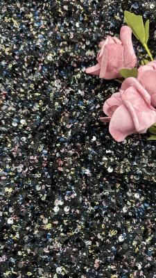 China Metallic Lace Fabric Sequin Embroidery Fabric Customized Color for sale