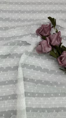 China Pleated Lace Fabric Mesh Lace Breathe For Gowns Couture Fabric Leafy Luxury Occasion Evening for sale