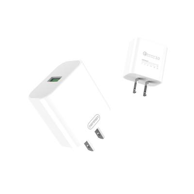 China Universal QC 3.0 Port Single USB Charger 18W Charging Travel Adapter Quick Wall Charger for sale