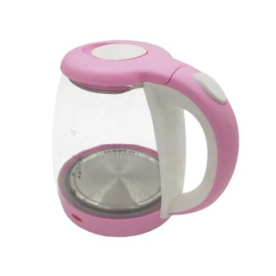 China 360 Degree Best Selling 1.8L Low Rotation Automatic Glass Kettle Water Heater Glass Electric Kettle for sale