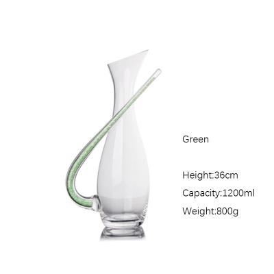 China Tall bartender Foreign Wine Angel Wine Personality Red wine crystal decanter lead-free household glass for sale