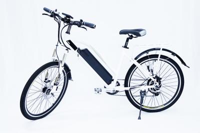 China White Water Proof Electric City Bike With Fender,250w 36v, 7 speed , front suspemsion for sale