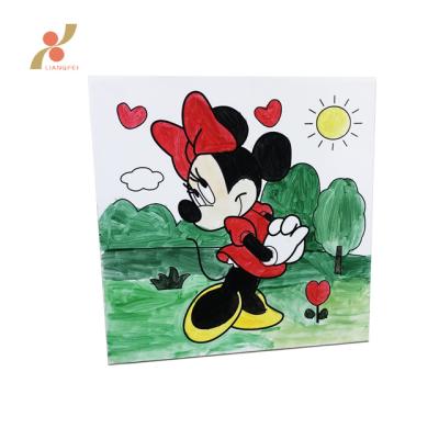 China DIY Cartoon Educational Custom Mouse Educational Children Printed Canvas for sale
