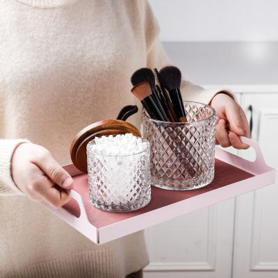 China Modern Design Sustainable Kitchen Canister Set With Lid Crystal Storage Jars Set for sale