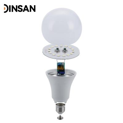 China Zhongshan E27 B22 Indoor Plastic Bulb Holder Spare Parts 18W Led Bulb Assembly for sale