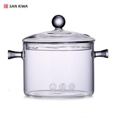 China Disposable glass shabu-shabu can be directly heated by electric ceramic oven with open fire kitchen storage glass bowls for sale