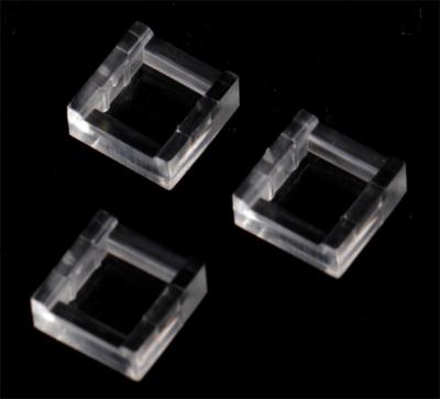 China PC/PMMA 7.5×7.5mm Size 120° Available 5050LEDs High Transmittance Percision Optics Eco-Environment Single Lens For Brighten for sale