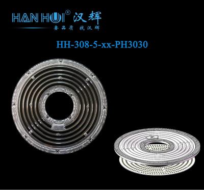 Chine 3030&2835 LED PC Éco-matériau 92%+ Transmittance Lentille anti-éblouissement Pour les OVNI Lentille d'éclairage haute baie à vendre