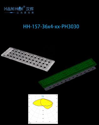 China High-Power Street Lighting Lens: Betere efficiëntie en lage schittering met 144 stuks van 3030 LED's Te koop