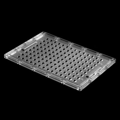 China Waterdicht 241.35×170.35mm Grootte 126pcs 3030 LED Uniform Light Output Floodlighting Lens Te koop