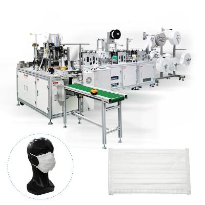 China Factory Automatic High Speed Double Nose Wire Sticking Flat Mask Machine for sale