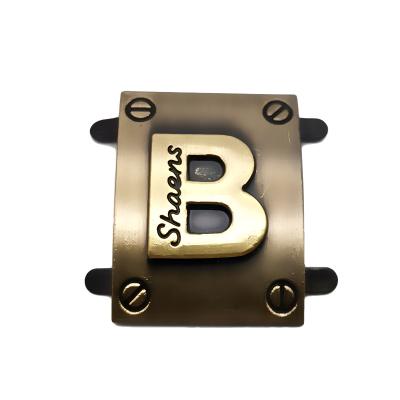 China Custom Metal High Quality Metal Logo Custom Personal Trademark For Bag Accessories for sale