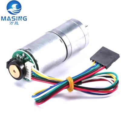 중국 RF-370 마이크로 25mm DC 기어 모터 6V 12V 기어박스 / 인코더 6PINS 판매용