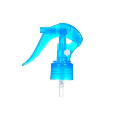 China Transparante blauwe plastic 24/410 Mini Trigger Sprayer gebruikt in flesseël Te koop