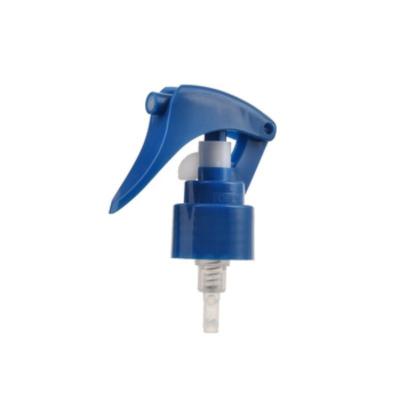 China Azul oscuro 24/410 Mini pulverizador de disparo con diseño de clip utilizado para artículos de limpieza en venta