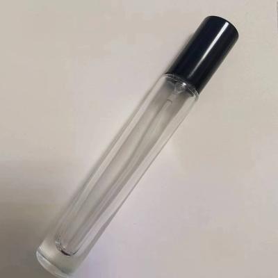 China Customized 10ml Glass Round Perfume Spray Bottle With Sprayer and Over Cap for sale