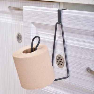 China Storage and Holding Toilet Paper Small Wire Over Tank Toliet Paper Holder Over Cabinet Door Toliet Roll Block for sale