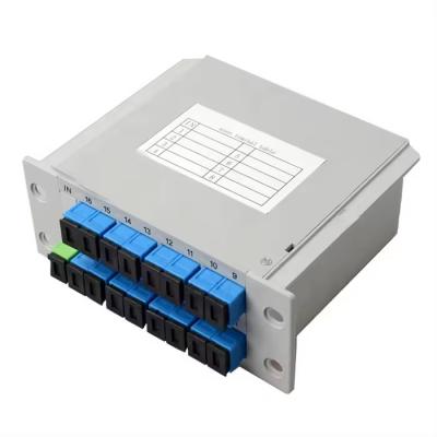 China Factory Supply PLC Splitter with SC-APC connector for FTTH Fiber Optic Plug-In PLC Plug-In PLC Splitter for sale
