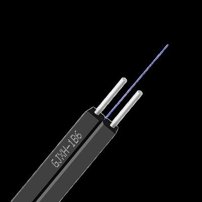 China Indoor 2 Cores FTTH Bow-type Drop Cable G652D GJXH Parallelled Steel-wire With LSZH Jacket GJXH for sale