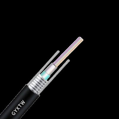 China GYXTW 2 4 8 12 24 Core Overhead Aerial Armored Outdoor Single Mode Fiber Optic Cable GYXTW for sale