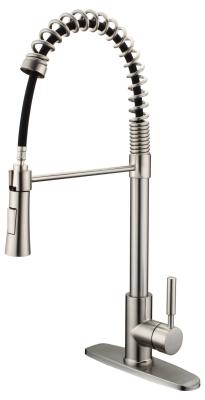 China Pull Out High Quality Drop-Down Spray Kitchen Sink Faucet Hot And Cold Water Elbow Kitchen Faucet Stainless Steel Mix Tap for sale