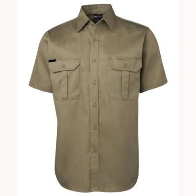 Κίνα 100% Cotton Men's Short Sleeve Work Shirt Anti-pilling Industries Work Clothes προς πώληση