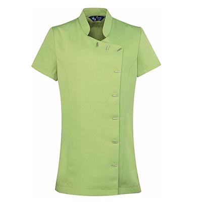 中国 Beauty Salon Tunic Shirt Ladies Hi Breathable and Comfortable Fashionz Women Love Uniform Hairdressing Tunic Top 販売のため
