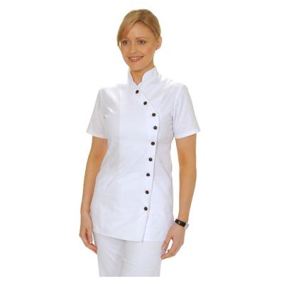 中国 Professional Customized Hospital Workwear Spa Tunic Uniforms Beauty Salon Women Uniforms 販売のため