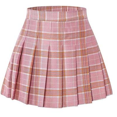 China Girls' Breathable Plaid Mini Skirt High Waist Skort For Tennis 2T - 14 Years School Uniform School Te koop