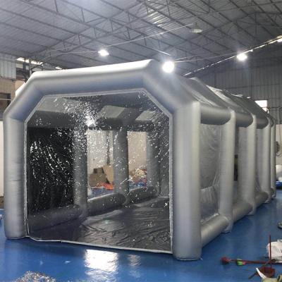 China For Commercial Inflatable Spray Paint Booth Tent Portable Car Workstation For Sale for sale
