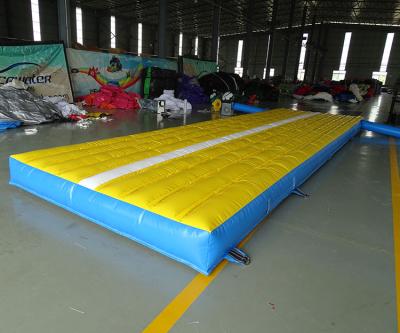 China Factory Price Durable Interactive Playground Equipment Inflatable Jump Pad Mat Gymnastics Inflatable Jumping for sale