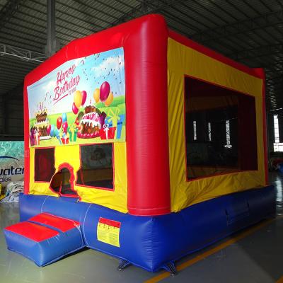 China Factory Price Commercial Rental Cartoon Inflatable Bouncer Jumping Bouncy House For Kids for sale