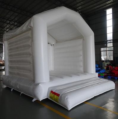 China High Quality Commercial PVC Tarpaulin Factory Price Inflatable White Wedding Bouncer Bouncy House For Sale for sale