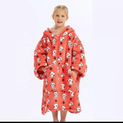 China Hot Selling Sherpa Fleece Blanket Folded Hooded Custom Hooded Hoodies With Parent-child Clothing Wholesale for sale