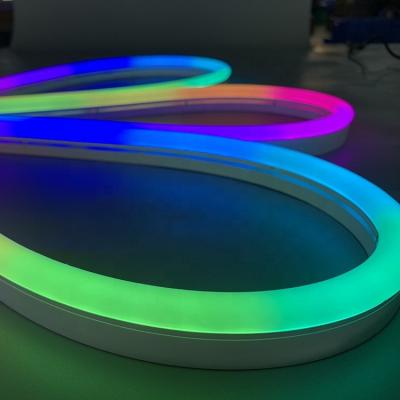 China Theme Park Drop Shipping Neon Light RGB Led Cable 12V Neon RGB Pixel Lights For Christmas Decorations for sale