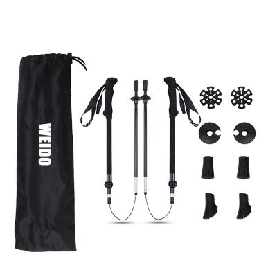 China High quality EVA handle wholesale price trekking poles walking trekking poles travel duralumin trekking pole for sale