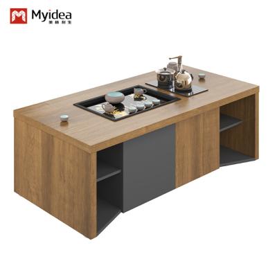 China Myidea office coffee table, tea table, Kung Fu tea table, office furniture with tea tray, boiling water combination tea table, free shipping for sale