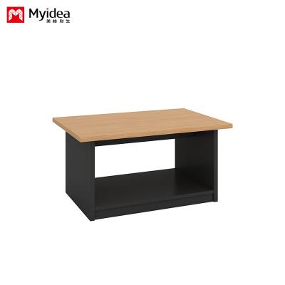 China Op maat gemaakte kantoor- en thuiskoffietafel, panelenkoffietafel, holle ontwerp voor opslag, moderne woonkamer tafel Te koop