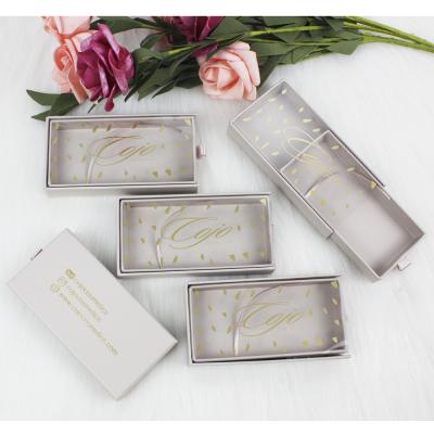 China High end customized seller wholesale natural soft pvc drawer eyelash box custom logo private label false eyelash box customized for sale