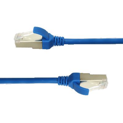 China Bare Copper Space Saving Stranded Slim Ethernet Cat8 Patch Attach u/ftp Shielded Internet Cables RJ45 Cat.8 Plug Jumper Cable for sale