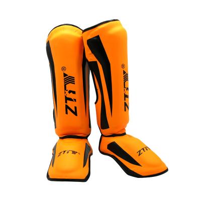 China Adjustable Elasticity Breathable Design New Logo Shin Pads Custom Made For Kick Boxing Taekwondo Karate Muttahida Majlis-e-Amal Shin Guard for sale