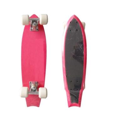 Chine Planche à roulettes en plastique de penny de panneau rouge et bleu de penny 22 x 6 pouces à vendre