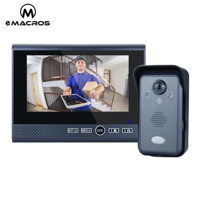 China Durable Waterproof Video Door Phone Intercom Wire Door Bell Door Phone System for sale