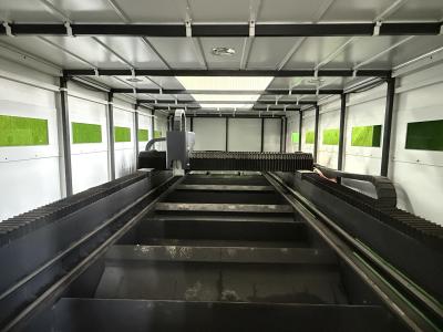 China AC380V/50Hz/60Hz Power Supply Exchange Table Laser Cutting Machine With Enclosed Protective Cover 3000W Laser Power for sale