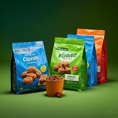China Child-Resistant Custom Pouches Factory Direct Wholesale Eco-Friendly Bags for Pet Food en venta