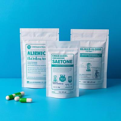 China Medical Grade Child Proof Zipper Pouches Resealable For Prescription Drugs Wholesale en venta