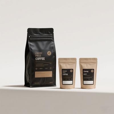 China Oxygen Blocking Child Proof Pouches Stand Up For Roasted Coffee Bulk for sale