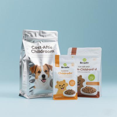 China Custom Child Barrier Mylar Pouches For Brands On Pet Food for sale