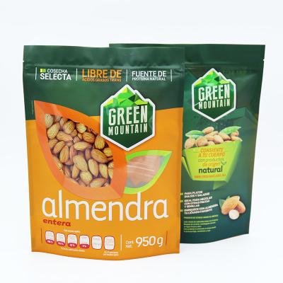 China Premium Stand-Up Food Packaging Bags With Resealable Zipper Leakproof Design For Nuts & Snack for sale